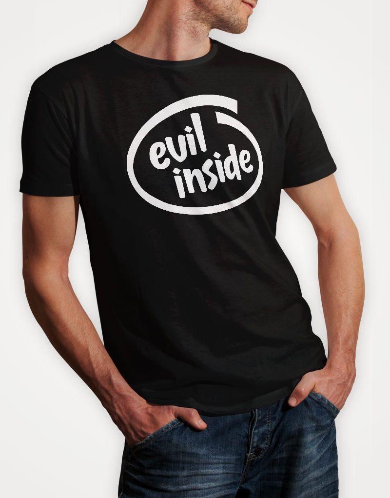 Evil Inside Intel Logo - Evil Inside - T-shirts of Oz