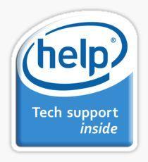 Evil Inside Intel Logo - Intel Stickers