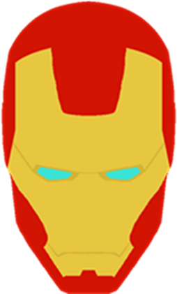 Iron Face Logo - Free Ironman Face Logo - Iron Man - (420x420) Png Clipart Download