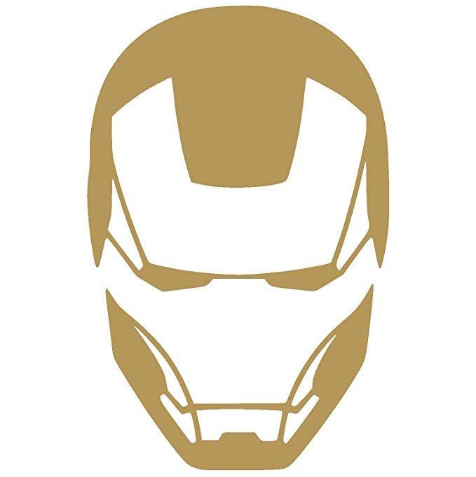 Iron Face Logo - IRON MAN FACE Vinyl Sticker Decal: Sports & Outdoors