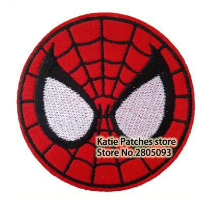 Iron Face Logo - Marvel Avenger Face Logo Iron On Embroidered Patch, Super Hero ...