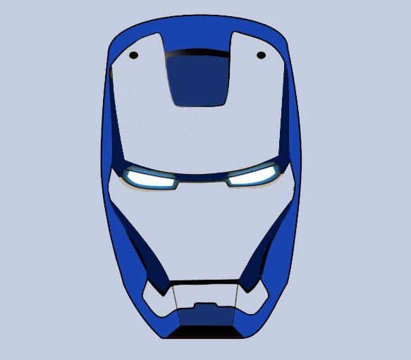 Iron Face Logo - asith's art gallery: Iron Man Mask Logo