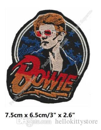 Iron Face Logo - 2019 3 David Bowie Face Logo Iron On Patches ROCK PUNK DIY ...
