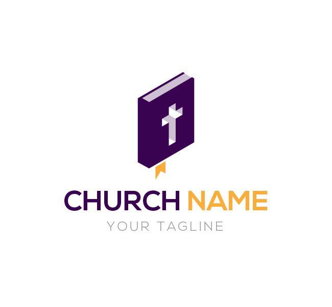Bible Logo - Church Logo with Bible Template - The Design Love