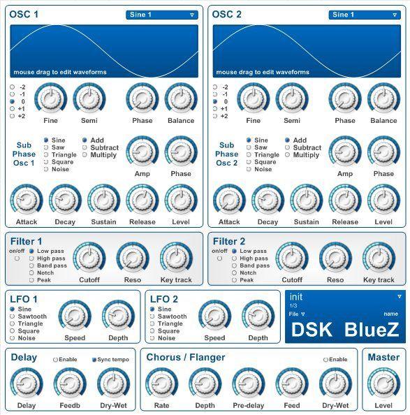 2 Blue Z Logo - FREE VST download DSK BlueZ : DSK Music