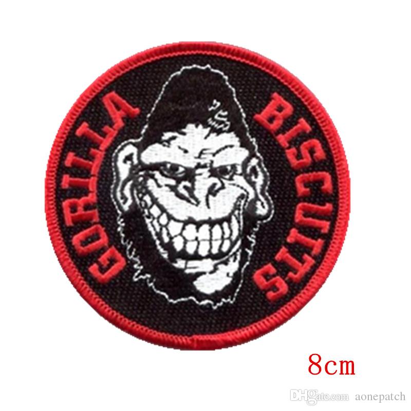 Iron Face Logo - 2019 Gorilla Biscuits Face Logo Embroidered Iron On Patch From ...