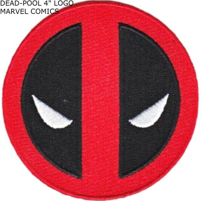 Iron Face Logo - Deadpool Movie Logo Iron-on Patch Marvel Superhero Character Face ...