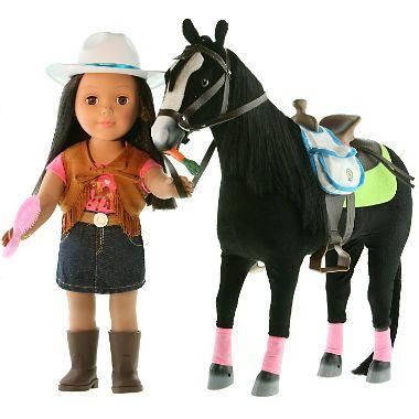 Paradise Horses Logo - Paradise Horses Doll & Horse Playset - Brunette & Black Horse ...