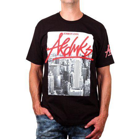 Akademiks Logo - Akademiks - Men's Cotton Jeanius Level NYC Tee with Graffiti Logo ...