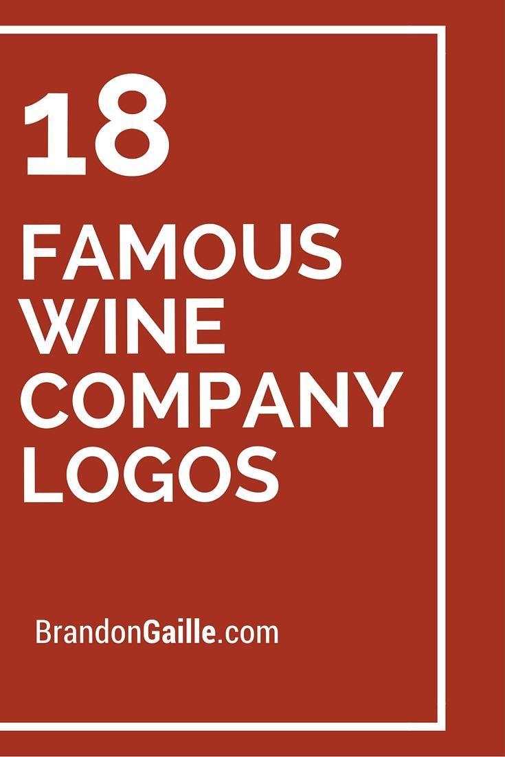 Famous Wine Logo - 18 Famous Wine Company Logos | cafe | Company logo, Logos и Company ...