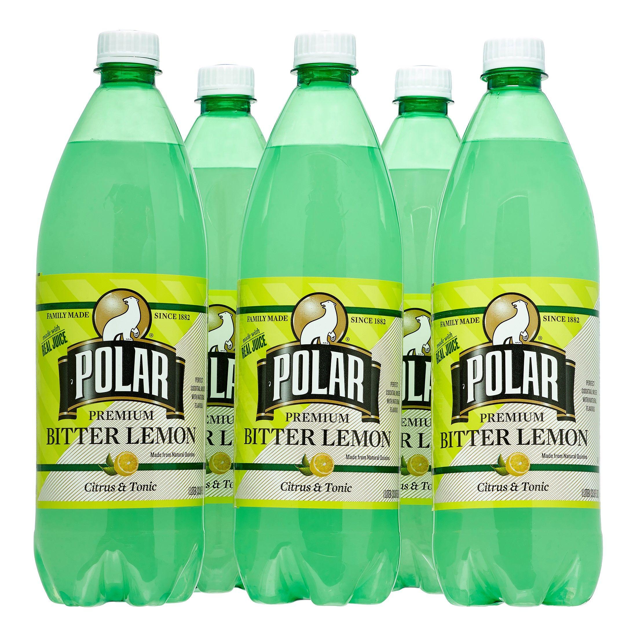 Polar Soda Logo - Polar Soda, Bitter Lemon, 33.8 Fl Oz (Pack of 12)