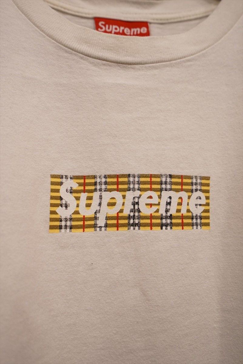 Surpeme Name Text Logo - Fools Judge: SUPREME Supreme Burberry BOX LOGO TEE white used ...