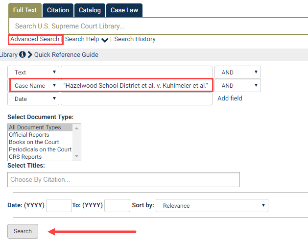 Surpeme Name Text Logo - Search by Case Name in the U.S. Supreme Court Library | HeinOnline ...