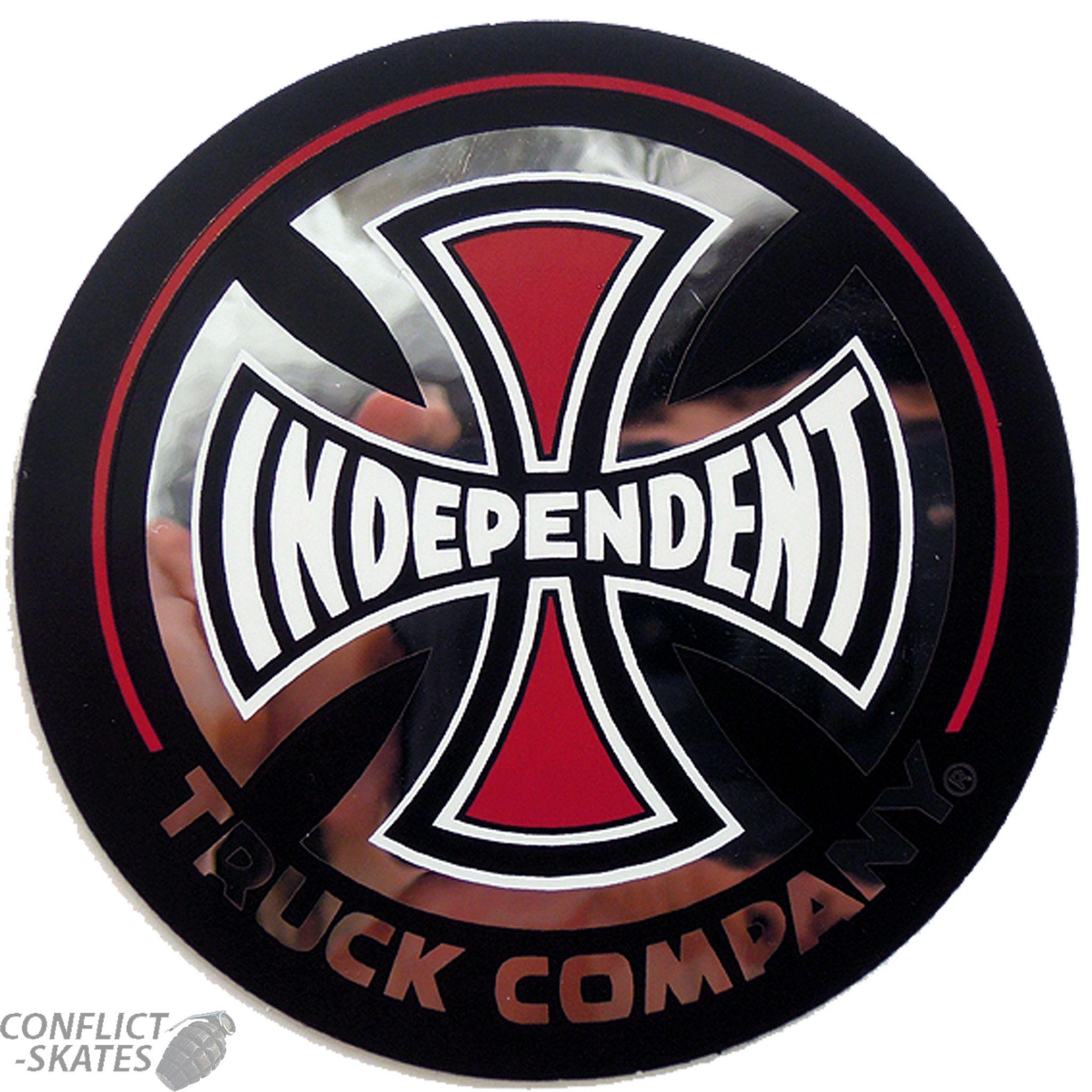 Independent Skate Logo - INDEPENDENT Truck Company - Foil Skateboard Sticker 8cm BLACK Medium ...