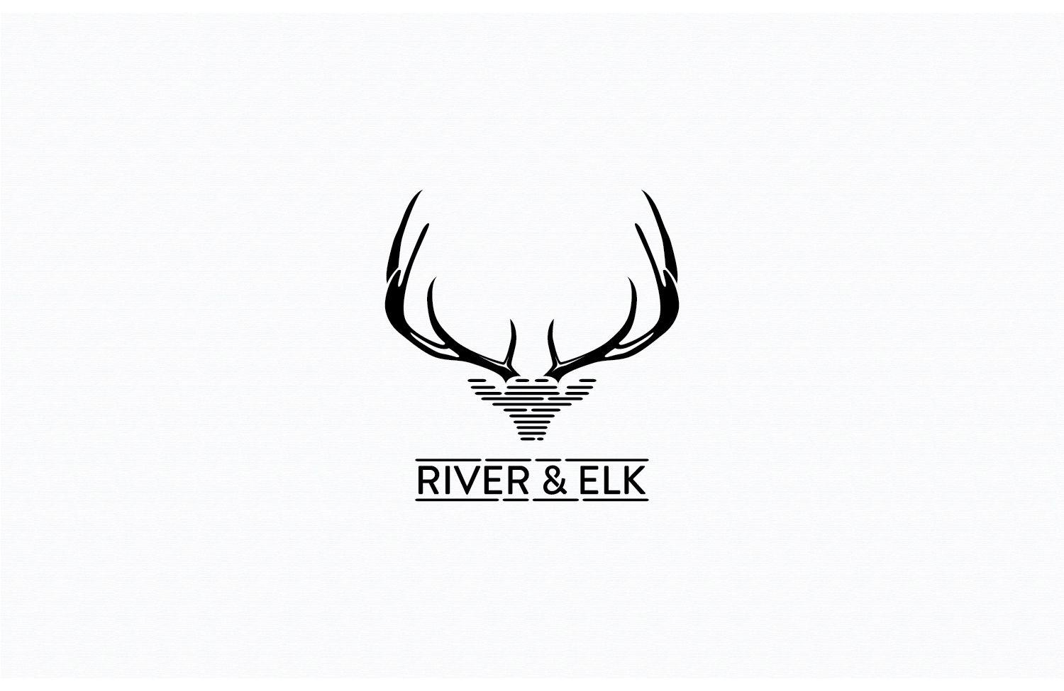 Elk Logo - Upmarket, Serious, Home Furnishing Logo Design for RIVER & ELK