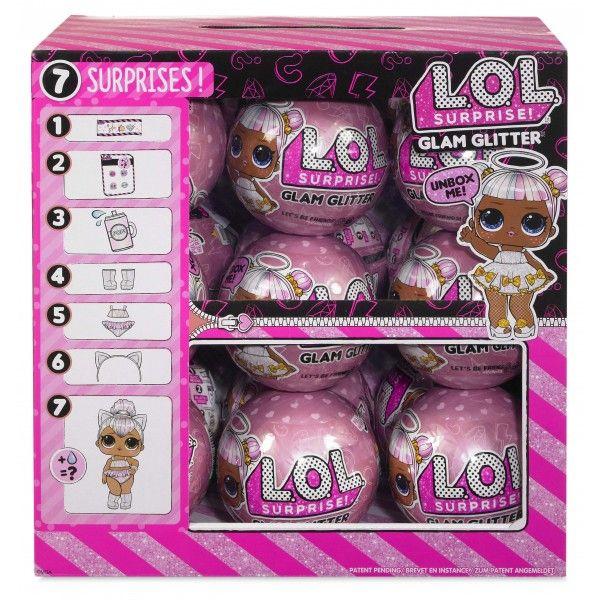 LOL Doll Glitter Logo - LOL Surprise Glam Glitter Doll - CARTON OF 18