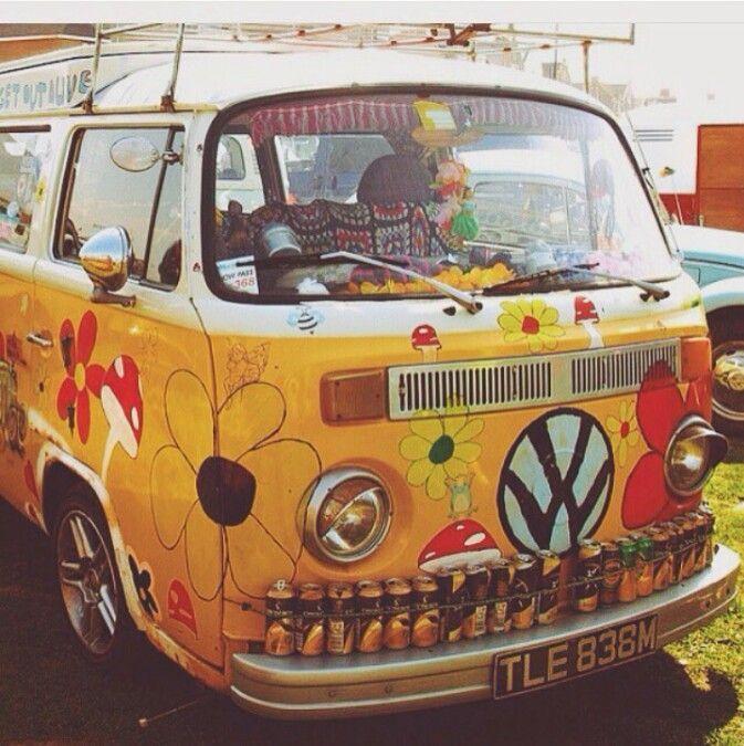 70s VW Logo - Car goals hippie bohemian 70s volkswagen camper van | Darling lets ...