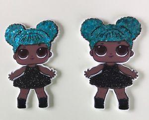 LOL Doll Glitter Logo - 2 X GLITTER LOL DOLL QUEEN BEE PLANAR FLATBACK RESIN ACRYLIC CRAFT ...