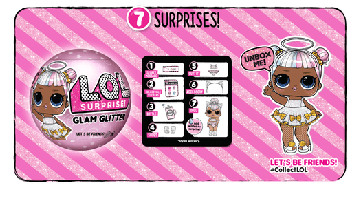 LOL Doll Glitter Logo - L.O.L. Surprise! Glam Glitter Series – List of Characters Checklist ...