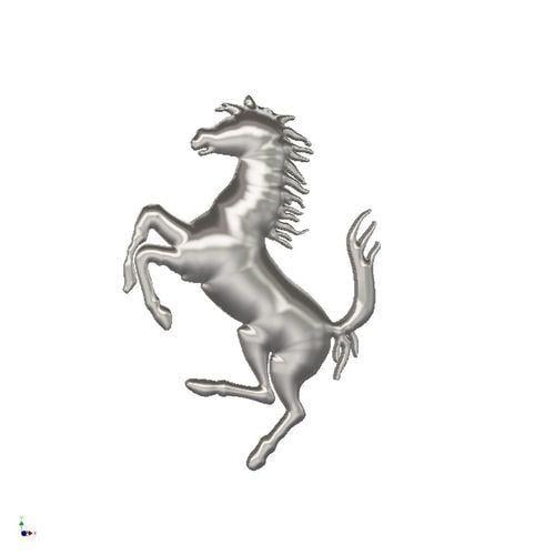 3D Horse Logo - 3D print model Ferrari horse logo | CGTrader