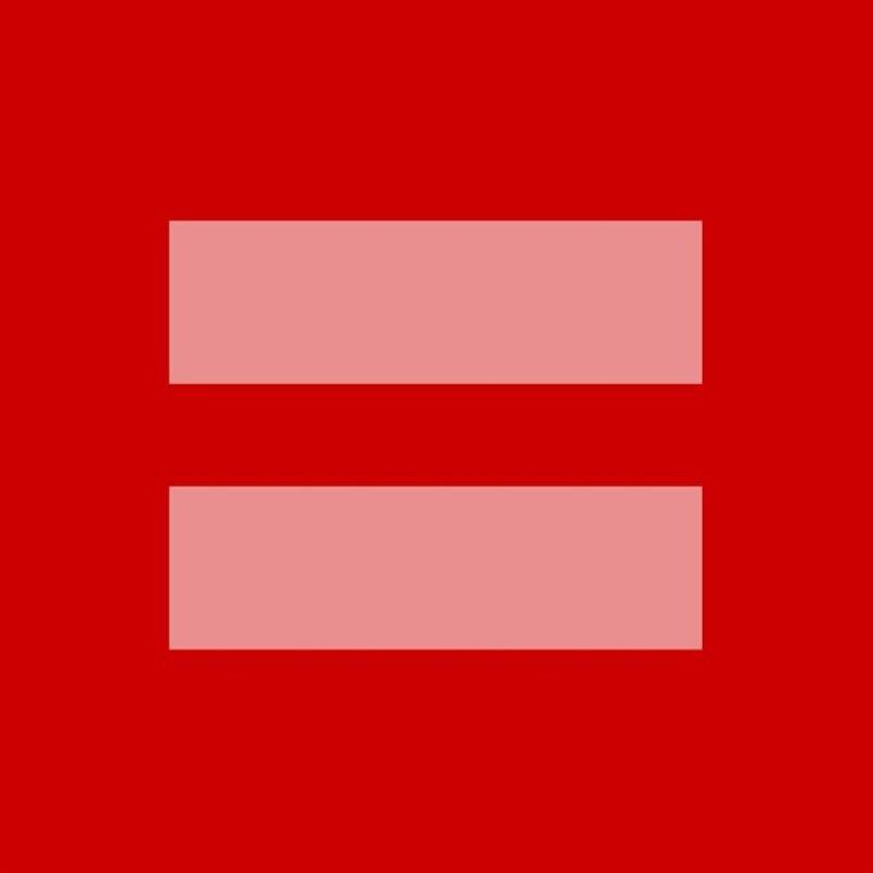 Orange Red Lines Logo - A red box with pink equality lines in support of same-sex marriage ...