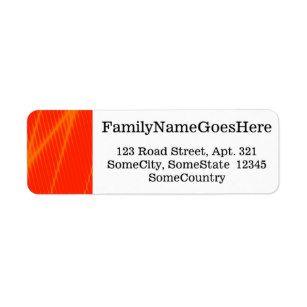 Orange Red Lines Logo - Red Lines Labels & Address, Return Address Labels | Zazzle.co.uk