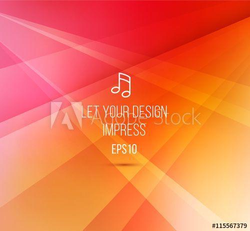 Orange Red Lines Logo - Vector abstract background template with lines and rectangles fo ...