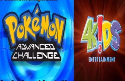 4Kids Entertainment Logo - 4Kids Entertainment logo Pokemon Advanced Challenge Variant