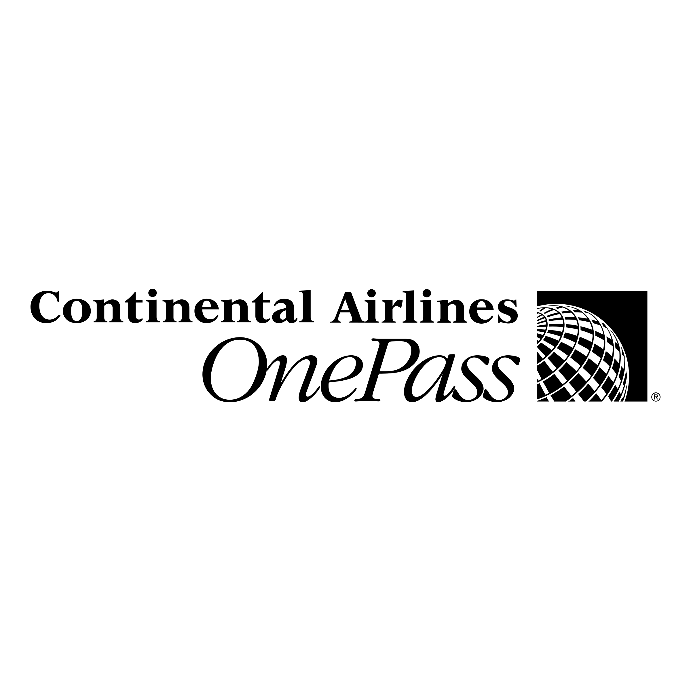Continental Black Logo - Continental Airlines OnePass Logo PNG Transparent & SVG Vector ...