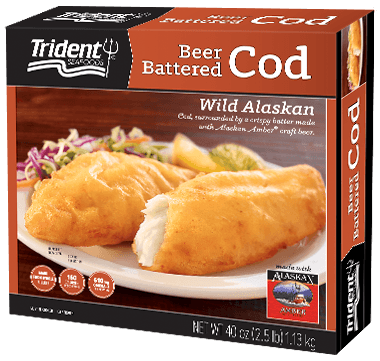 Trident Seafoods Logo - Trident Seafoods® Beer Battered Cod 2.5 lb