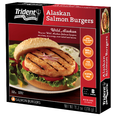 Trident Seafoods Logo - Trident Seafoods® Alaskan Salmon Burgers 11.2 oz