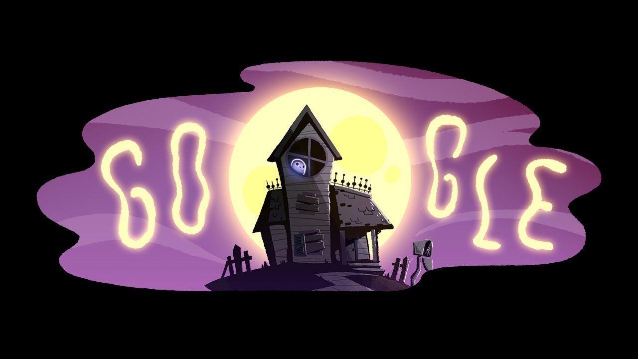 Halo Google Logo - Halloween 2017 Google Doodle: Jinx's Night Out