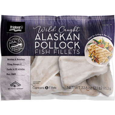 Trident Seafoods Logo - Trident Seafoods® Wild Caught Alaskan Pollock Fish Fillets 2.1 lb