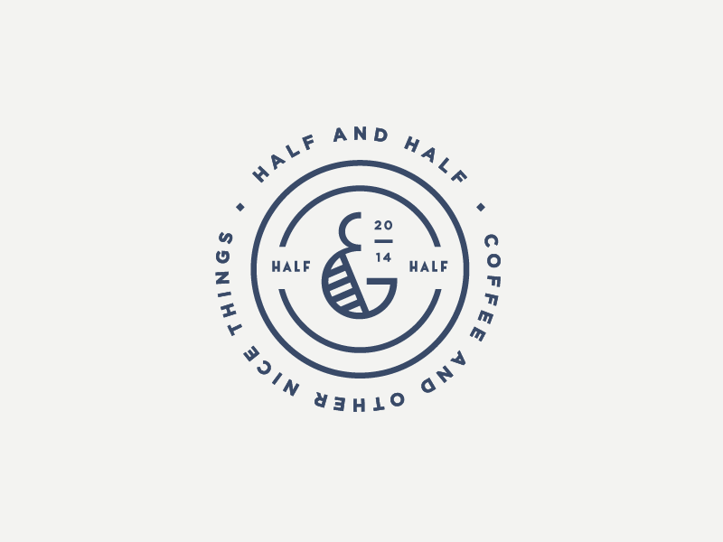 Cool Circle Logo - Half & Half | Design | Logo design, Logos, Branding
