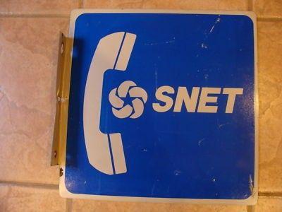 Snet Logo - Rare SNET Pinwheel Logo Phone Booth Sign | #239031059