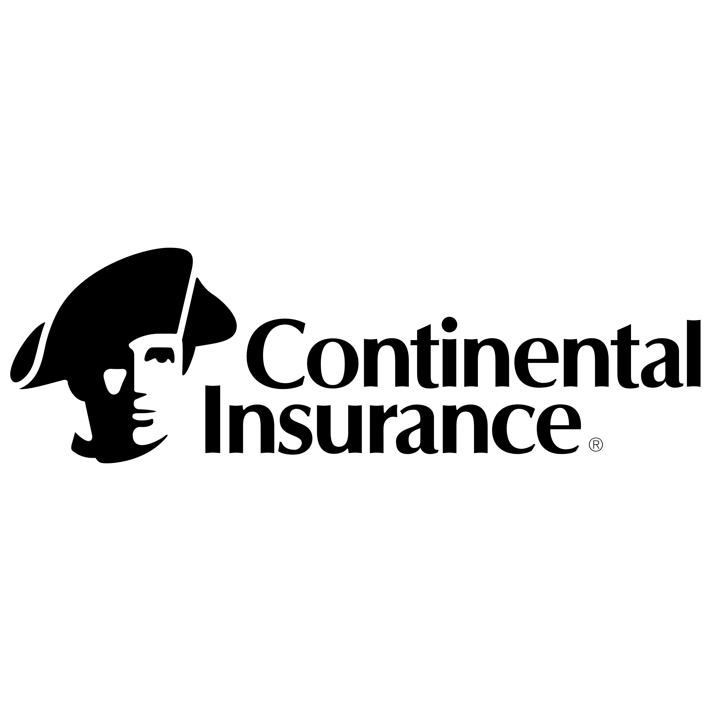 Continental Black Logo - Continental Insurance Logo PNG Transparent & SVG Vector - Freebie Supply