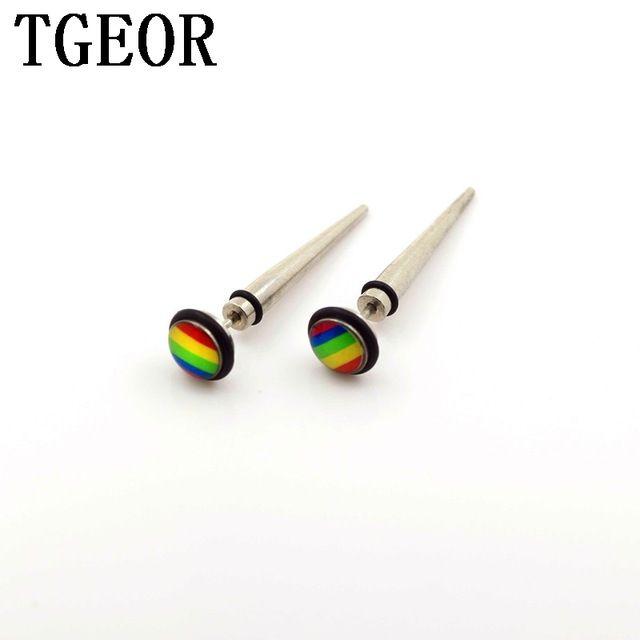 Double O Logo - free shipping wholesale 10pcs 8mm reggae illusion cheaters stainless