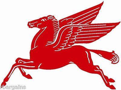 Pegasus Gas Company Logo - Mobilgas Mobil Gas Oil Red Pegasus Metal Steel Sign Large 38