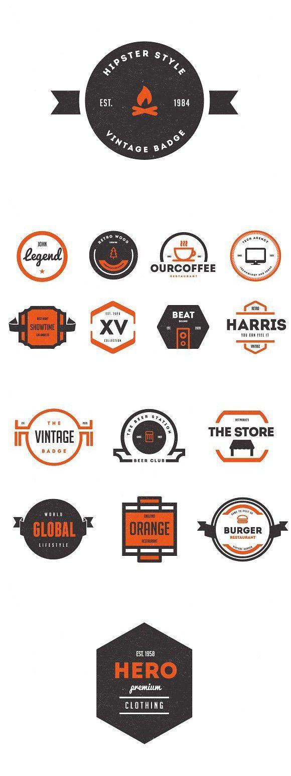 Trendy Vintage Logo - Trendy Vintage Logos & Badges. Badges, Logos and Retro logos