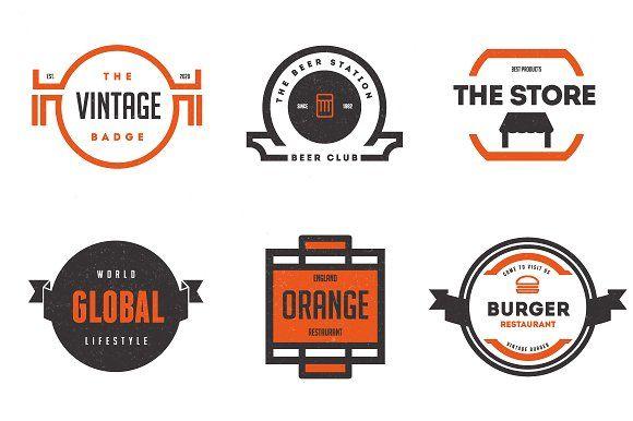 Trendy Vintage Logo - Trendy Vintage Logos & Badges Logo Templates Creative Market