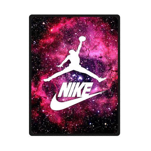 Air Jordan Galaxy Logo - Nike Galaxy Nebula Michael Jordan 23 Bedding Throw Fleece Blanket ...