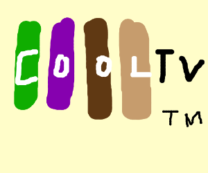 Cool TV Logo - Draw a cool television logo/vanity plate - drawing by joshyy