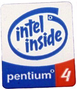 Intel Pentium Processor Logo - GENUINE INTEL PENTIUM 4 STICKER LOGO AUFKLEBER 19x24mm (350) | eBay