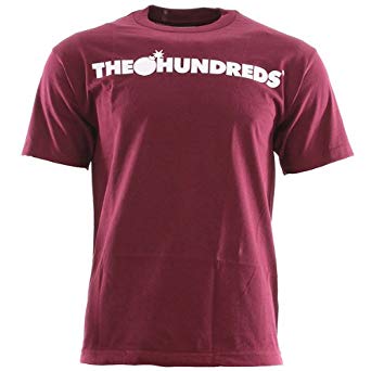 The Hundreds Clothing Logo - The Hundreds Forever Bar Logo T Shirt Burgundy Small: Amazon.co.uk ...
