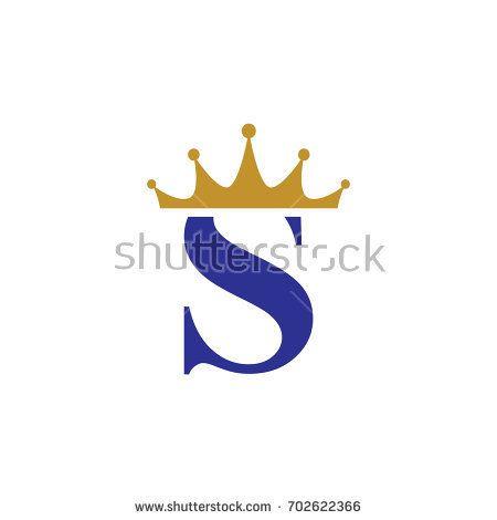 Golden S Logo - Alphabet Letter S Logo with golden crown in elegant design | fs logo ...