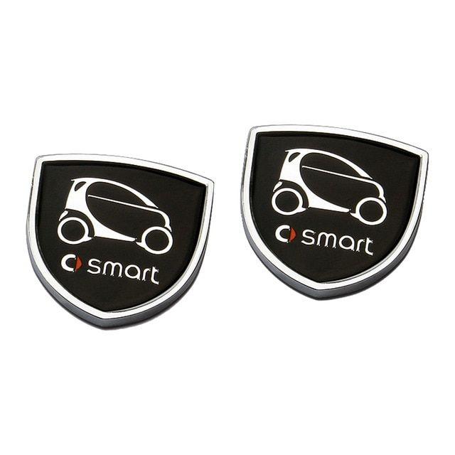 Smart Car Logo - Car Sticker Decal Decor Metal Smart Car Logo for Smart Brabus Fortwo ...