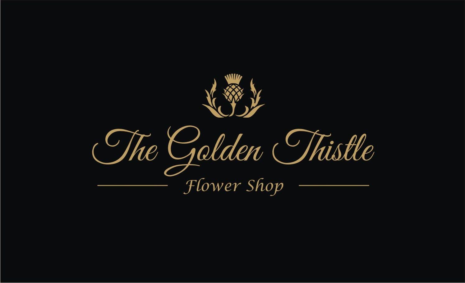 Gold Flower Company Logo - Elegant, Traditional, Florist Logo Design for The Golden Thistle ...