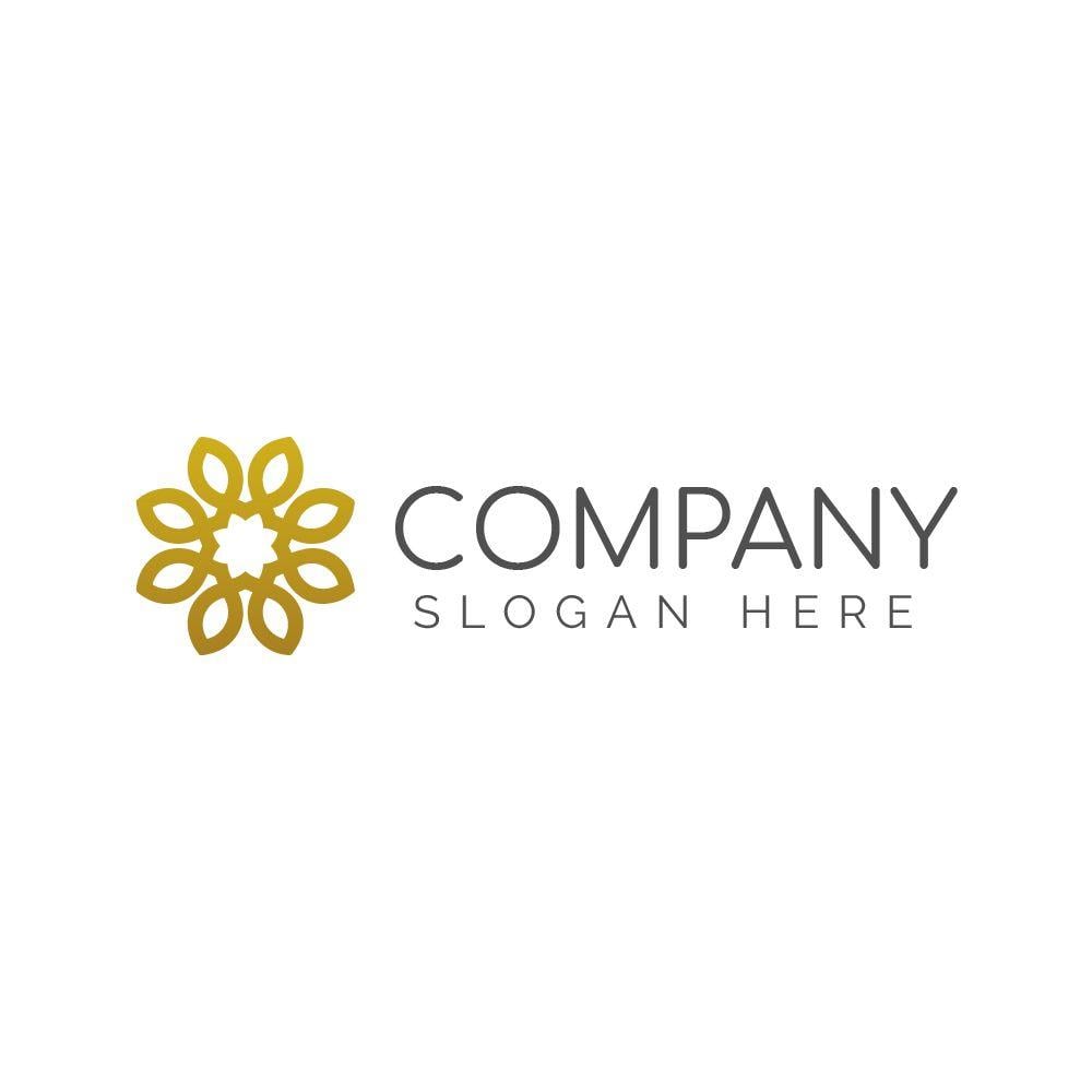 Gold Flower Company Logo - golden flower logo design. Flower Logos. Flower logo