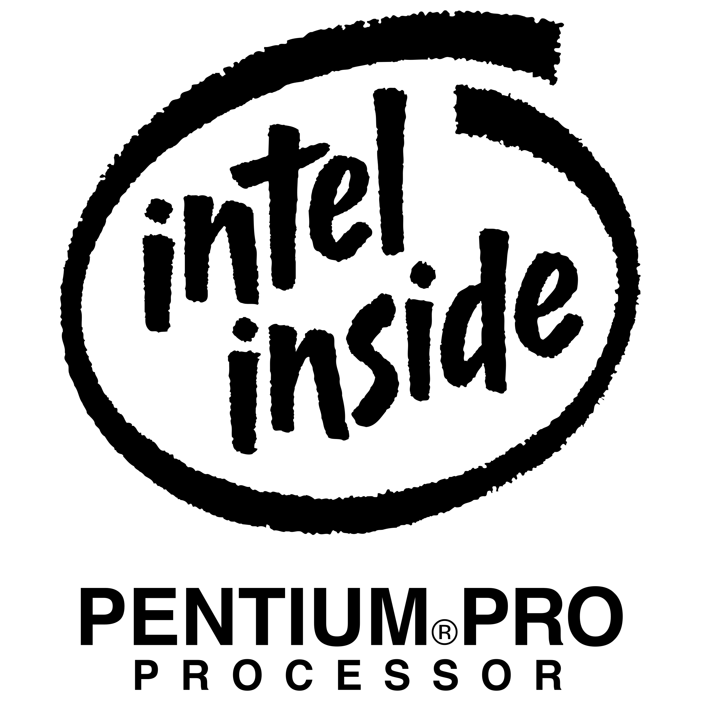 Intel Pentium Processor Logo - Pentium Pro Processor Logo PNG Transparent & SVG Vector