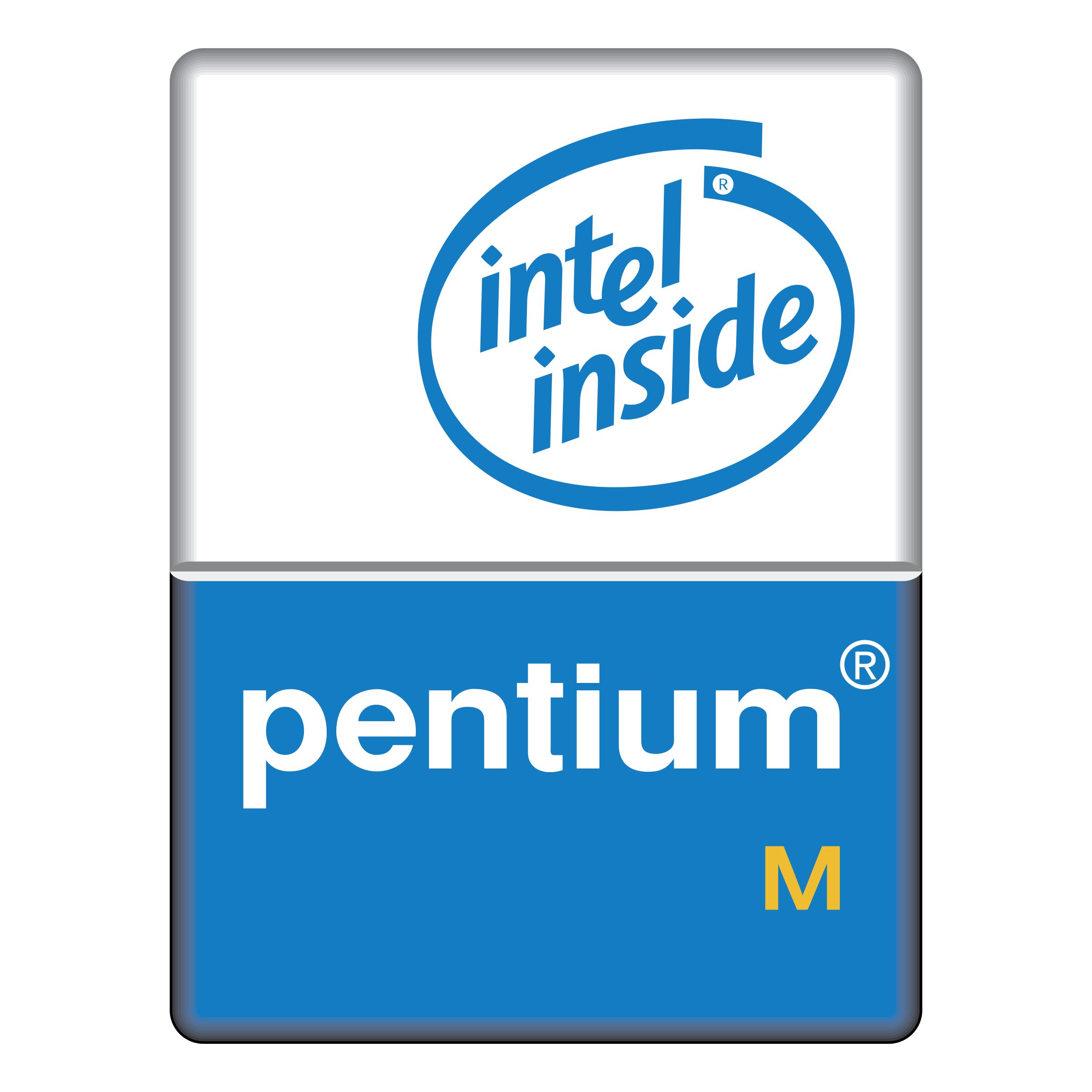 Intel Pentium Processor Logo - Pentium M Processor Logo PNG Transparent & SVG Vector - Freebie Supply